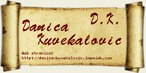 Danica Kuvekalović vizit kartica
